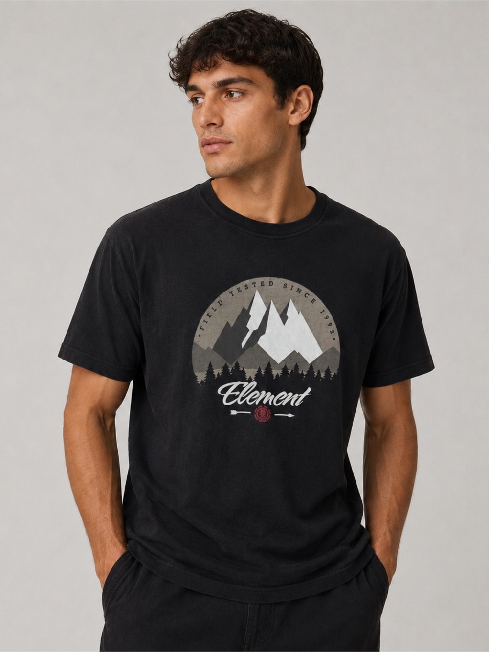 🌵 2 for $10
Element | Men’s Black Graphic T-Shirt - Mountain Logo